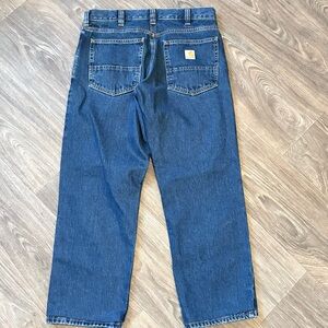 Carhartt Relaxed Fit Jeans Mens 32x30 Medium Wash Blue Straight Denim Workwear